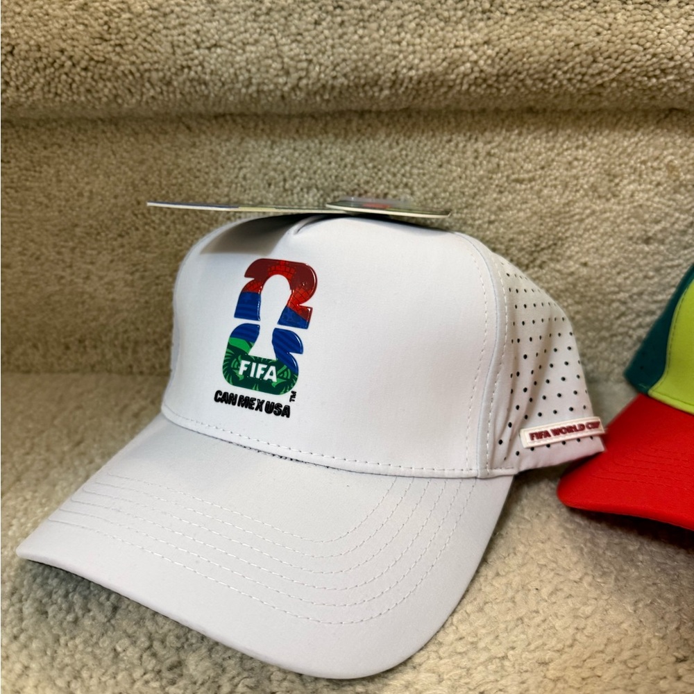 FIFA World Cup 2026 White Cap Unreleased USA Mexico Canada Officially Tagged Hat